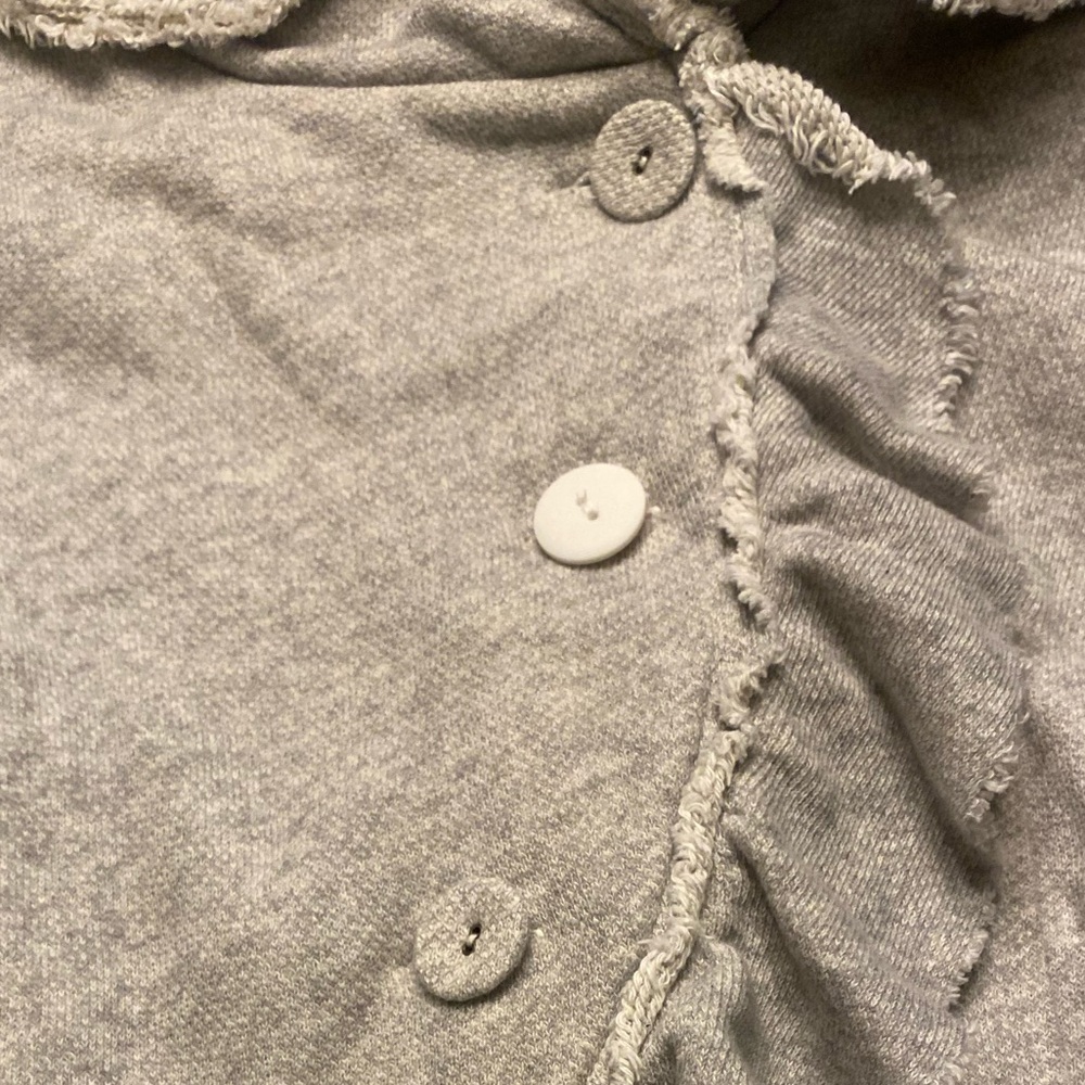 Sundance Light Gray Ruffle Knit jacket/Sweater - Picture 6 of 7